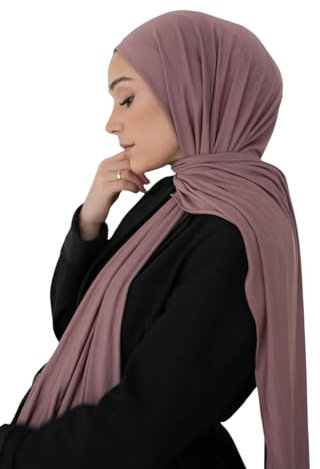 Al Yazma Cotton Jersey Hijab - Malve - Fresia Scarf (Malve)