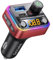 Syncwire Bluetooth 5.4 FM-Transmitter-Autoadapter 42W Ladegerät KFZ-Adapter [Lichtschalter] [Doppelmikrofon] [HiFi-Bass] [Schnellladung] Kabelloser FM-Radio-Musikadapter Freisprechfunktion, Rot