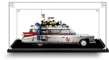 TRUSTFAR Acryl Staubdichte Vitrine Entworfen für Lego Icons Ghostbusters ECTO-1 10274 Auto Modelle, Staubdichte Box, Transparente Box, Display Box Kompatibel mit Lego 10274 (kein Modell) (2mm)