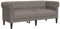QJBSAVVA Campingsofa Big Sofa Schlafsofa Outdoor Sofa - Chesterfield-Sofa 2-Sitzer Taupe Stoff für Ausstellungshalle Ruheraum Wohnzimmer Büro