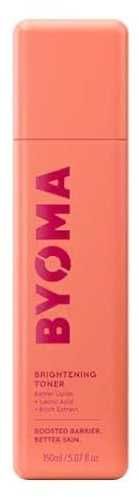 BYOMA Original BRIGHTENING TONER - Brightening Gesichtswasser - Weiches Peeling-Gel mit Milchsäure und Lipiden - 150 ml | VEGANO | by BELLA