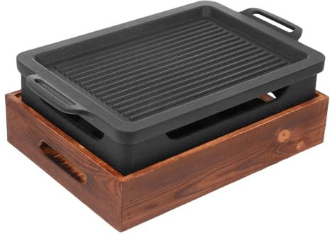 KICHOUSE Teppanyaki Grillplatte Aus Aluminium Grilltablett Für Haushalt Antihaft-grillplatte Zum Backen Von Fleischgerichten