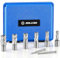 ZELCAN Annular Cutter Set, 6pc Mag Drill Bit Kit with 30 mm Cutting Depth, 12 to 22 mm Cutting Diameter, HSS Spiral Flute Annular Cutters with 2 Pilot Pins & Carrying Case for Steel Aluminum Copper