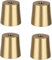 xiAzyuSP Furniture Leg Cap，Brass Conical Furniture Feet Set (4 Pieces) Suitable for Tables, Chairs, Stools, Sofas and Cabinets(30 * 25 * 48 * 1.3mm)
