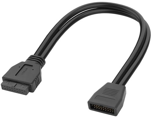 XMSJSIY Motherboard USB 3.0 19/20 Pin Header Extension Cable Mainboard USB 3.0 19 Pin 20 Pin Male to Female Internal Extender Adapter Cable Cord for PC DIY -30CM/11.8INCH