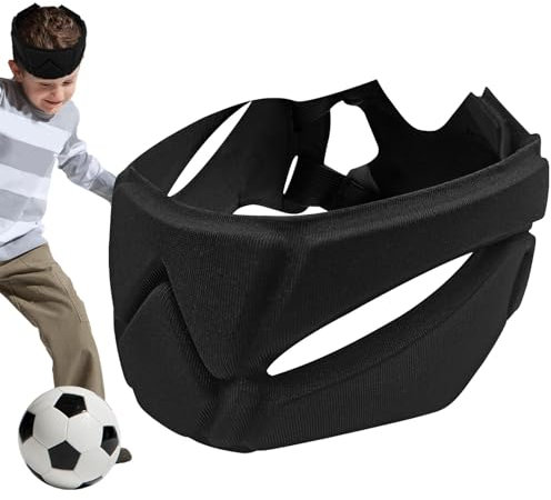 Torwarthelm Einstellbarer Sport Fußball Rugby Helm Rugby Helm Kopfschutz Torwart Helm Sport Kopfbedeckung Anti-Kollisio Kopfschutz Kopfbedeckung Für Rugby Fußball Hockey Football Helm
