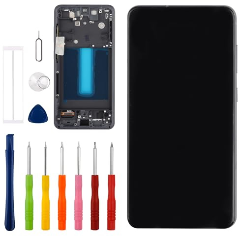 Vvsialeek Écran tactile LCD TFT de rechange compatible avec Samsung Galaxy S21 FE Écran tactile LCD avec kit d'outils