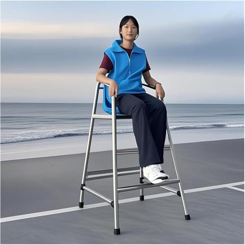 AVLLSO Échelle 1.2m 1.5m 1.8m Haute Chaise de Sauveteur pour Piscine, Chaises de Pont de Sauveteur pour l'intérieur et l'extérieur/Tabouret de Bar pour Piscine, Patio, lac, Plage(120cm/47.2in/3.9ft