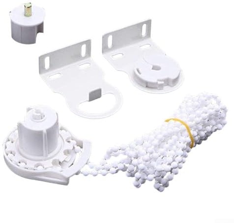 Perlenketten-Set für Rollos, kompatibel mit 38 mm Schienen aus Aluminiumlegierung, einfache Vorhang-Einrichtung