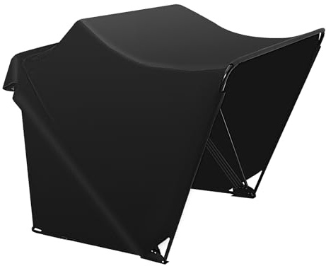 Motorrad Zelt Garage Oxford-Stoff Motorrad Zeltgarage Faltgarage wasserdichte Zeltgarage Motorradgarage mit Handtasche Garage Zelt Carport für Motorräder, Roller, Fahrräder, 270x105x155 cm, Schwarz