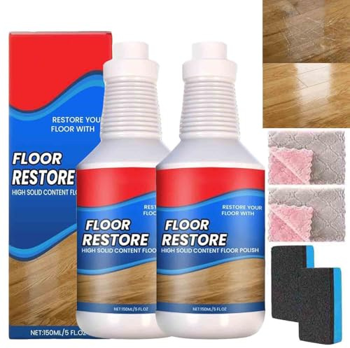 2 pièces Polissage Pour Restauration De Parquet,Polissage Et RéNovation Des Sols En Bois,RéParateur Anti-Rayures Pour Restaurer Le Brillant,Pour Stratifié Ardoise Terre Cuite