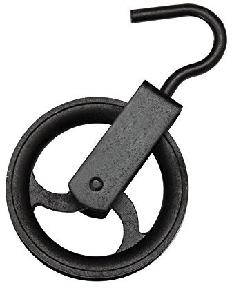 Umlenkrolle Seilrolle Heberolle Baurolle Bauaufzug Flaschenzug Vogelrolle Haken (160mm)