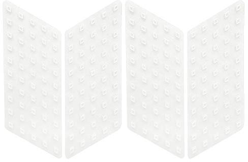 Protezione Serbatoio Antiscivolo Moto Laterale Race Grip Evo, Trasparente, Set di 4