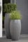 Tolle Pflanzvase für Terrasse & Garten - Hochertiger Pflanzkübel – Fiberglas - Mit Einsatz – Indoor & Outdoor – Wetterbeständig & Frostsicher – Vase/Kübel (Klein - Höhe: 65cm, Grau)