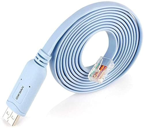 OIKWAN Cavo console USB a RJ45, cavo USB compatibile con router/interruttore/Windows 7, 8,10 (3,0 m)