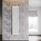 ELEGANT Heizkörper Modern Vertikal Weiß 1600x354mm Design Paneelheizkörper Röhren Doppellagig Flachheizkörper Mittelanschluss Heizung