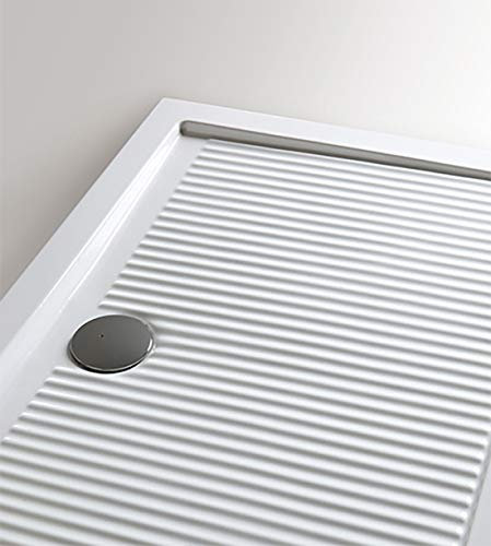 Piatto doccia 80x120 1^scelta rettangolare in ceramica bianca Ferdy Azzurra
