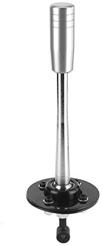 Gaeirt Kurzer Schalthebel Universal Kurzer Universal-Schaltknauf langlebig für E30 E36 E46 E34 E39 E6x Z3 1985-2010 Autozubehör Hebel Knöpfe (Silber)