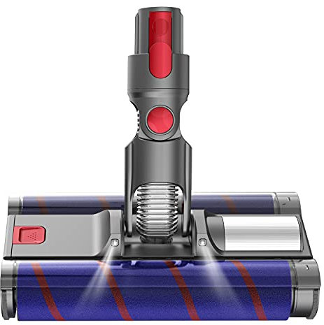 Brosse à double rouleau - Compatible avec Dyson V7 V8 V10 V11 - Brosse électrique mobile à 360° - Pour sols durs