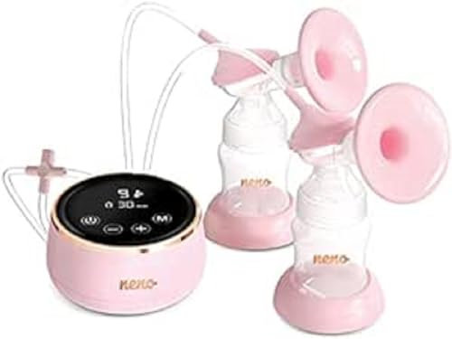 Neno Bella Twin Milchpumpe Elektrisch Doppel – Kabellose Dual-Brustpumpe, leise & effizient, 2 Phasen, elegantes Design, BPA-frei, ideal für Beruf & Reisen, 9 Saugstufen, einfache Sterilisation
