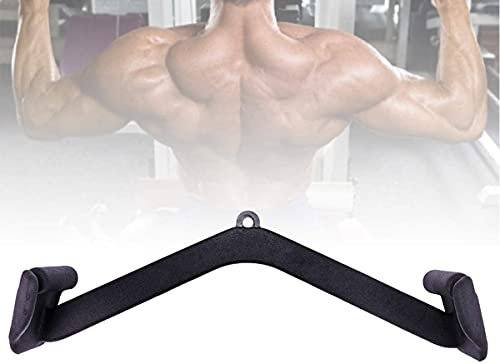 LSWKG Reihengriff für Kabelmaschinen Home/Fitnessstudio, TRICEP Drücken Sie Kabelanhänger, V-bar Bicep Curl Tricep LAT Pulldown Bar Rückenstärke Trainingsgriff