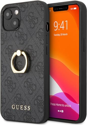 Guess GUHCP13S4GMRGR hülle für iPhone13 Mini 5,4 grau 4G with Ring Stand