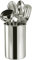 Acense Kitchen Tool Stainless Steel Set 6 Pieces, Includes Sturdy Holder, Solid Spoon, Straining Spoon, Masher, Utensil Holder Turner Ladle, Dishwasher Safe