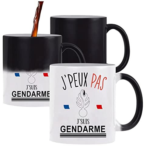 Planetee Mug Magique J'peux pas Gendarme | Tasse Humour
