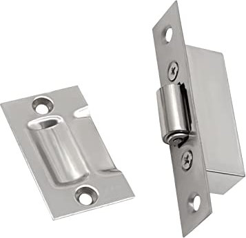 INCREWAY 1 Set Adjustable Silent Roller Catch, Door Ball Catch with Strike Plate for Closet Door