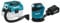 Makita DVC750LZ 18V Li-ion LXT Brushless L-Class Vacuum Cleaner - Batteries and Charger Not Included, Blue & DBO180Z 18V Li-Ion LXT Sander - Batteries and Charger Not Included