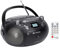 Retekess TR630 CD Player mit Kassette, Radio Batteriebetrieben, Kassettenrecorder, mit Fernbedienung, USB SD TF, Stereo, Küche, für Ältere Menschen, Kinder (Schwarz)