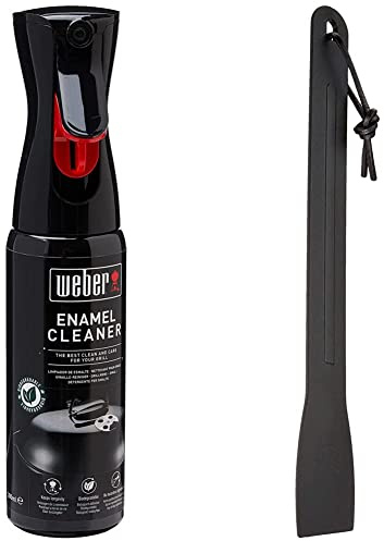 Weber Accessoire de Nettoyage, Noir & Nettoyant Émail, Noir, 25 x 6 x 9 cm
