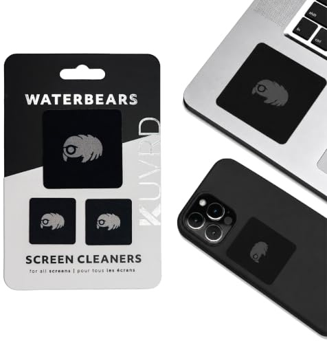 KUVRD Waterbear - Universal Screen Cleaners - Teeny Tiny Cleaning Tools for Your Lenses & Screens - Single PAD Set
