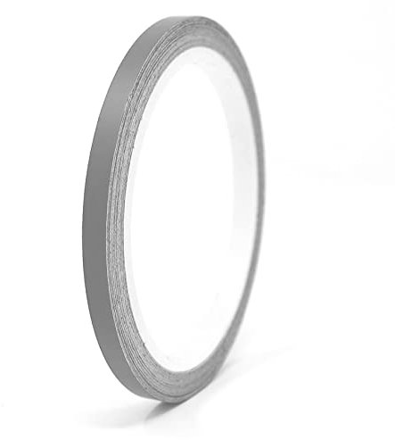 Finest Folia 10 Meter Matt Zierstreifen Auto LKW Motorrad Boot Modellbau Basteln DIY Deko Dekorstreifen Seitenstreifen Klebestreife selbstklebend (Silbergrau matt, 4mm Breite)