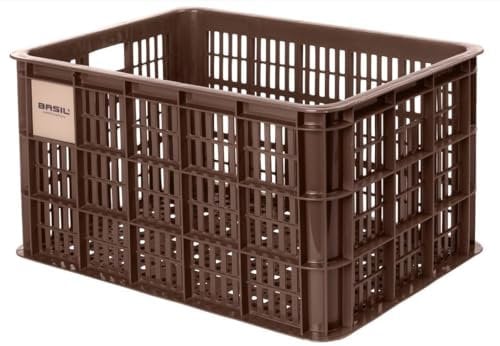 Basil B.V. Unisex – Erwachsene Crate Fahrradkaste, Braun, 49.8x39x26.5cm