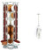 Fackelmann Set incluye 1 Soporte Cápsulas de Café Vertical en Elegante y Resistente Acero Cromado, para 18 cápsulas Dolce Gusto y 1 Espumador de Leche, Mini Batidor Capuchino