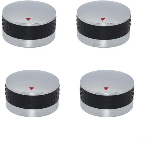 EpheyFIF Ersatzknöpfe für Gasgrills, 4 Stück, Ersatzknöpfe, passend für Gasgrills für Ofen, Herd rund (58 mm)