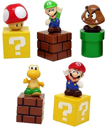 5pcs Cake Toppers Action Figures Birthday Cake Cupcake Decorations Party Supplies for Fans Action Figures Set Toys Birthday Cake Decorations Party Supplies