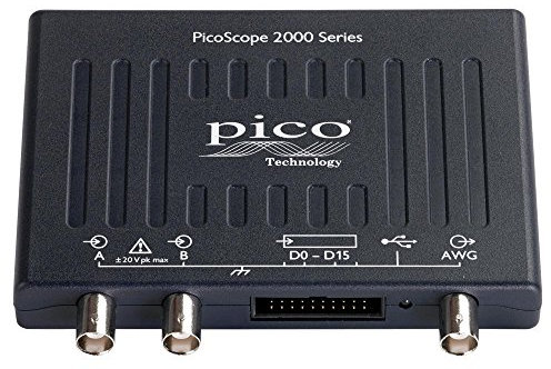 Pico Technology PicoScope 2206B MSO Osciloscopio de mano de 2 canales 50 MHz USB Digital PC Osciloscopio de mano con AWG