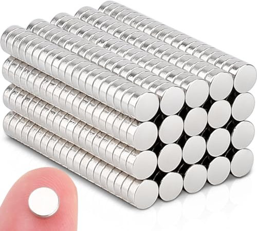400 Stück Runde Neodym Mini Magnete Extra Stark,4x1.5mm Starke Kleine Magnete Geeignet für Magnettafeln, Kühlschränke,Magnete Stark für Whiteboards und vieles mehr
