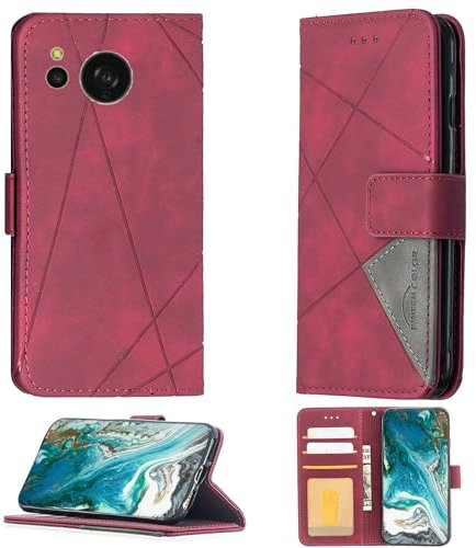 Aroepurt hülle Kompatibel Für Sharp Aquos Sense 8 5g Hülle Case Handyhülle Schutzhülle BF05 Red
