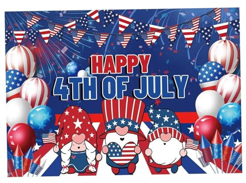 Decorazioni del 4 luglio 6 x 13 piedi Patriotico Porta del garage Banner del 4 luglio Coperchio porta garage per le celebrazioni del Giornata del Memoriale Indipendenza