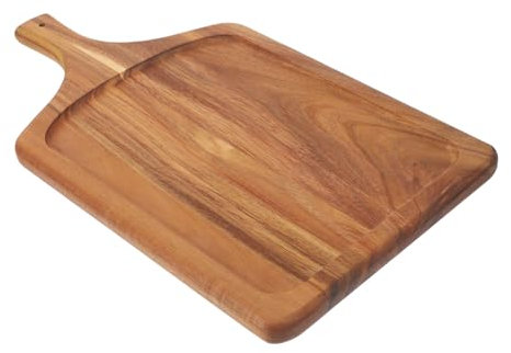 PRETYZOOM Plato Para Restaurante De Madera Bandeja Multifuncional Para Pizza y Ensaladas