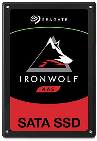 Seagate IronWolf 110 SSD, interne SATA SSD für NAS, 3840GB, 2.5 Zoll, bis zu 560 Mb/s, schwarz, FFP, Modellnr.: ZA3840NM1000