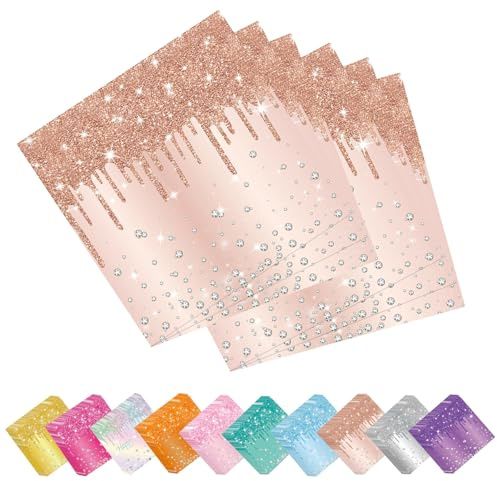40 Pcs Rose Gold Napkins for Her,Girls,Women,Sparkling Diamond Rose Gold Napkins Rosegold Party Paper Serviettes,Disposable Tissue Dinner Serviettes Dinnerware for Birthday,Wedding,Baby Shower Party