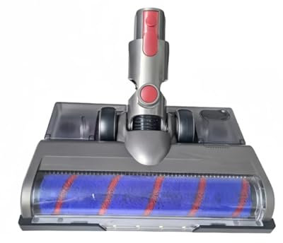 Vacuum Attachment Soft Roller Brush Head With LED Dust Lights With Water Tank And Mop Pads，，Compatible For Dyson， V7 V8 V10 V11 V15