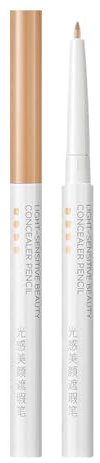 Concealer Stick, Makeup Highlighter, Full Coverage Blendable Cosmetic Tool, Smooth Finishs Cream with Lightweight Texture, Under Eye Corrector for Dry Oily Skin, 0.5g
