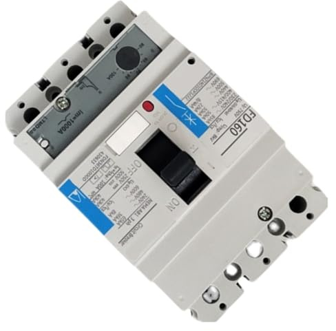 OJJHO Disjoncteur magnéto-Thermique FD160 3P 63A, Protection Moteur, Rail DIN