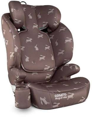 Cosatto Ninja 2 iSize Car Seat - R129 High Back Booster Seat | 4-12 Years | 10 Position Headrest, ISOFIX & Seatbelt Fitting, Forward Facing with Side Impact Protection | Washable Covers (Lollop)