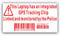 Platinum Place 4 x Laptop Security Stickers Fake Dummy GPS Police Tracking Sign Equipment RED on WHITE